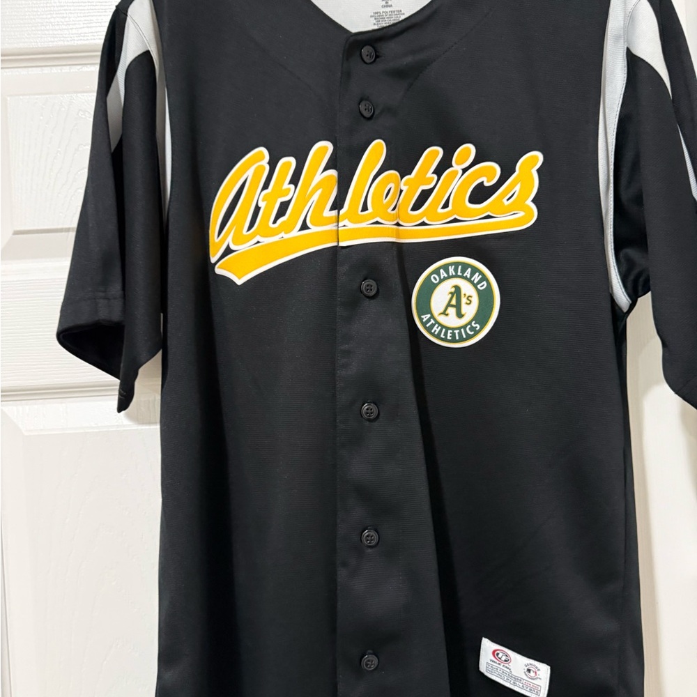 Athletics Black and Gold Men's Jersey